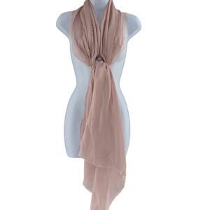 Nordstrom Pink Chintz Shimmer Scarf Wrap